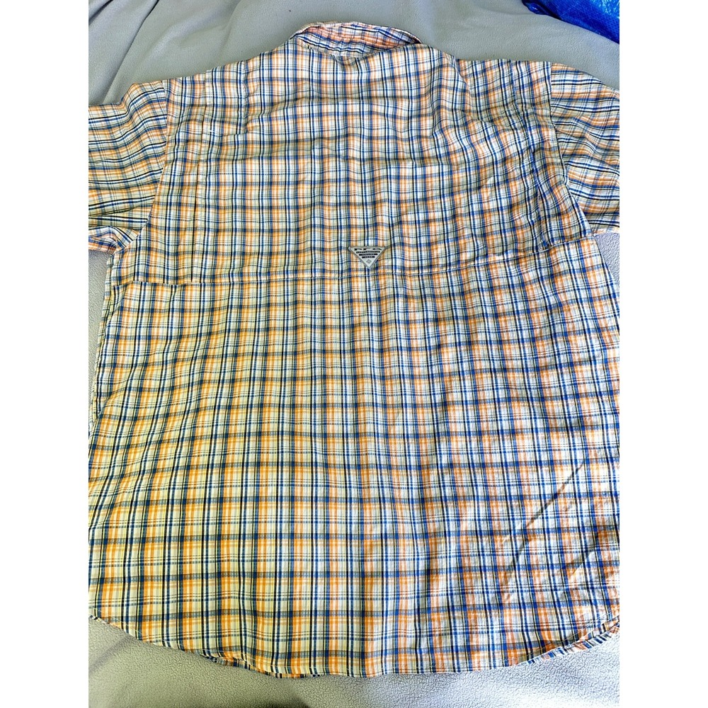 Columbia PFG Tamiani Shirt Mens XL Button Down Short Sleeve Omni Shade Flaw - Picture 9 of 11